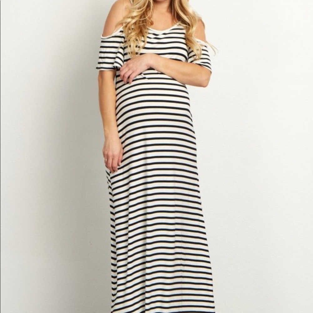 Pinkblush Maternity used Cold-shoulder Maxi Dress